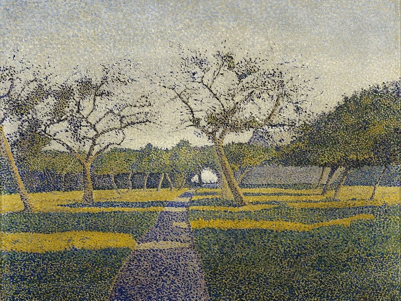 1854-Alfred William Finch - Frutteto a La Louvière